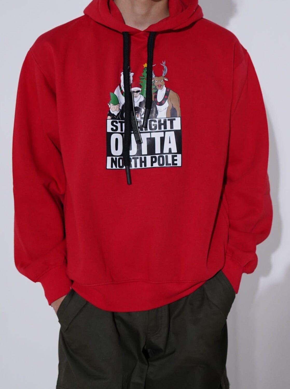 Straight Outta Northopole - Heavyweight Baggy Hoodie For Men