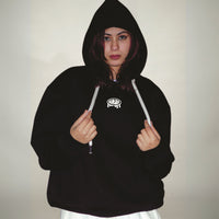 Black : Juicy Burger Heavyweight Baggy Hoodie For Men and Women