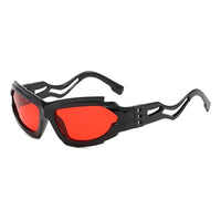 Techno Totem glasses : Orange Black