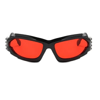 Techno Totem glasses : Orange Black