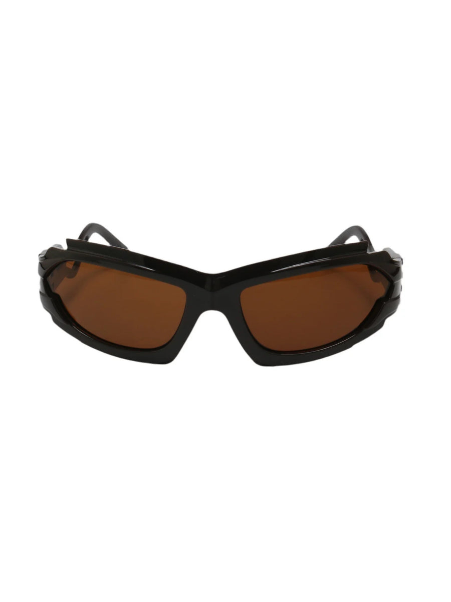 Techno Totem glasses : Brown Black