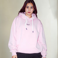 Baby Pink : Ye Burger Logo Heavyweight Baggy Hoodie For Men and Women