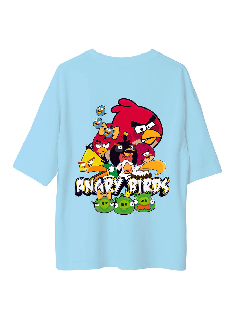 Angry Birds Army : Burger Bae Oversized  Tee For Men and Women