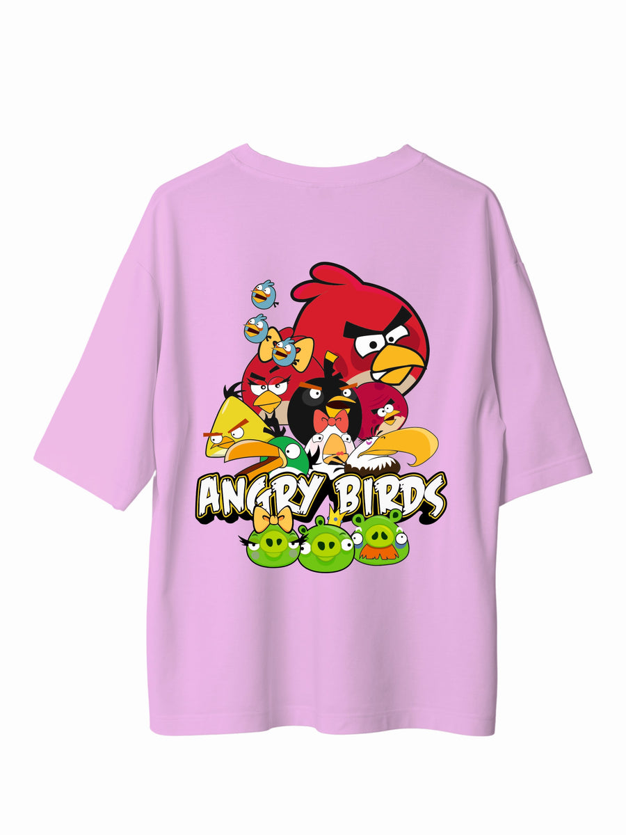 Angry Birds Army : Burger Bae Oversized  Tee For Men and Women