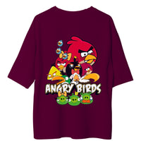 Angry Birds Army : Burger Bae Oversized  Tee For Men and Women