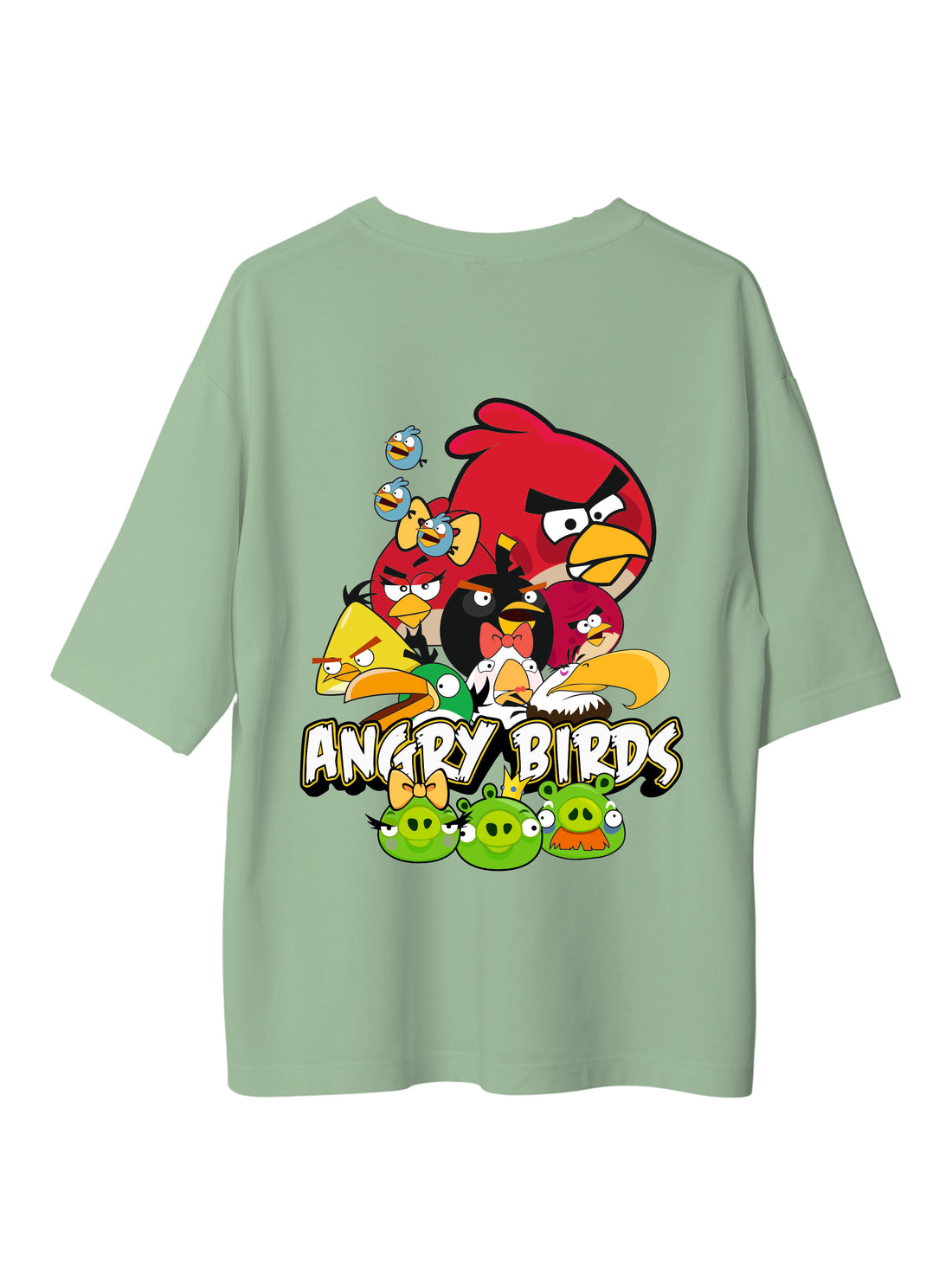 Angry Birds Army : Burger Bae Oversized  Tee For Men and Women