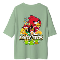 Angry Birds Army : Burger Bae Oversized  Tee For Men and Women