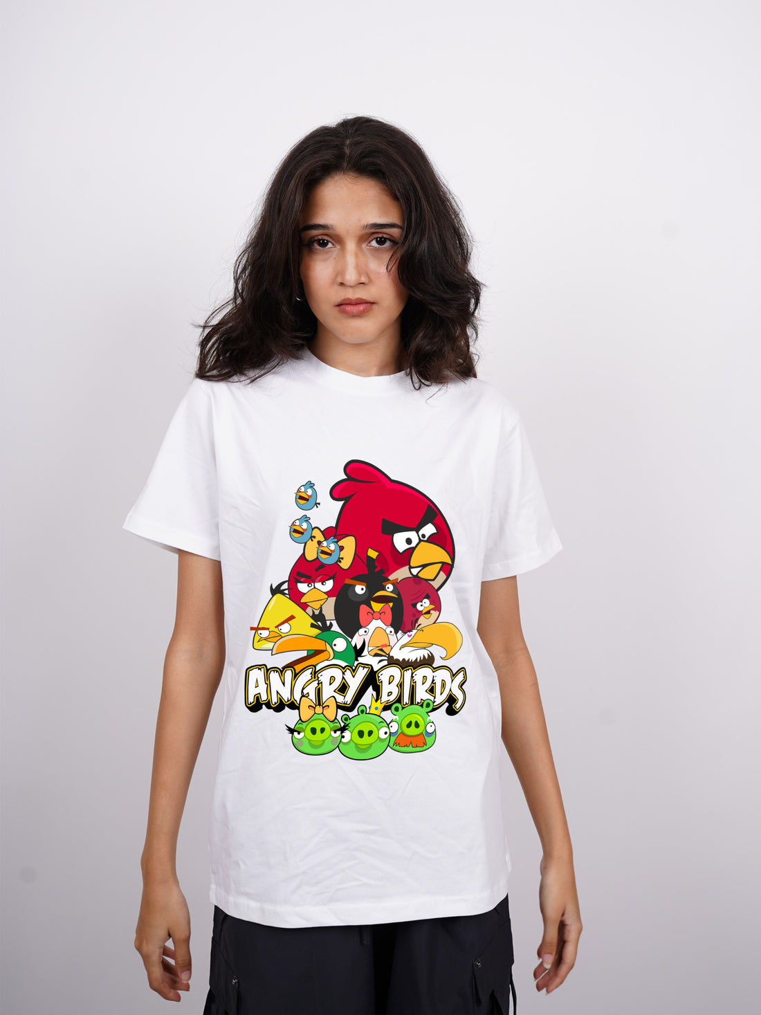 Angry Birds Army : Burger Bae Oversized  Tee For Men and Women