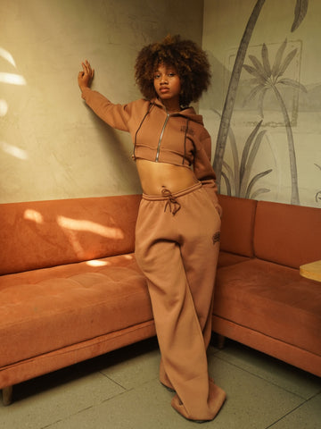 Mocha Mousse : Bomber Set For Women