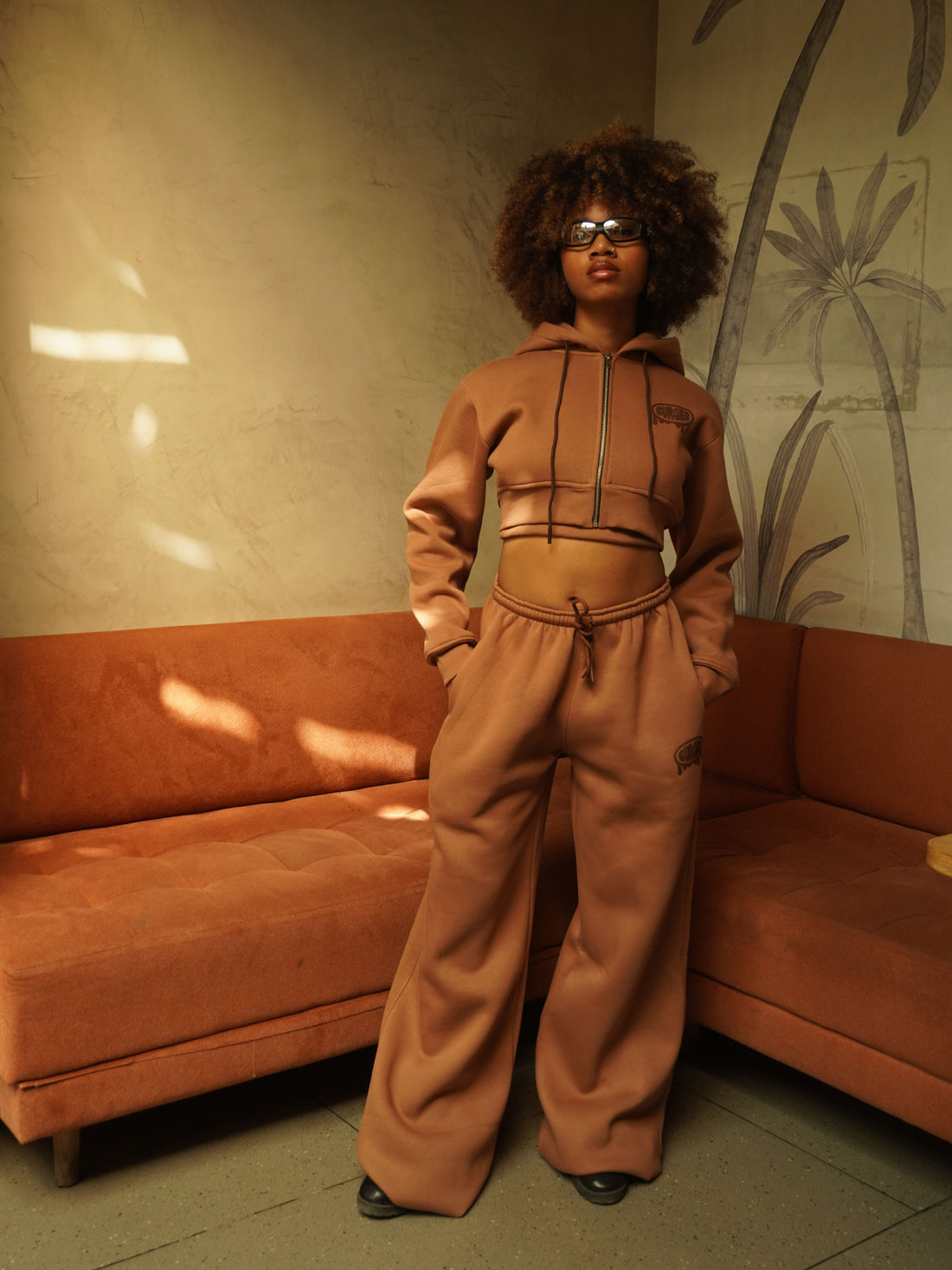 Mocha Mousse : Bomber Set For Women