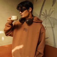 Mocha Mousse : Juicy Logo Heavyweight Baggy Hoodie For Men and Women