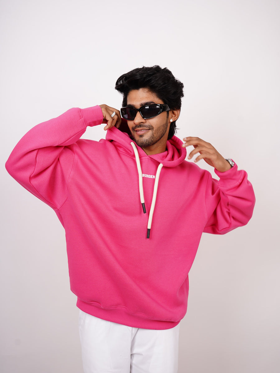 Ye Hoodie Hot Pink Heavyweight Baggy Hoodie For Men and Women BurgerBae