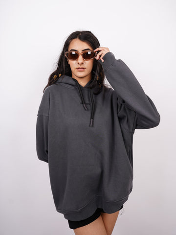 Ye Hoodie : Minimal Burger Logo Heavyweight Baggy Hoodie For Men and Women