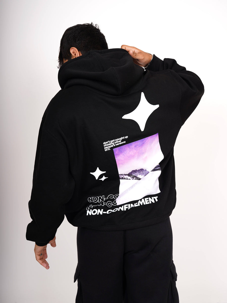 Non:Confinement : Heavyweight Baggy Hoodie For Men and Women