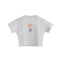 Strawberry Shortcake : Burger Bae Round Neck Crop Baby Tee For Women