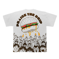 Burger bae x Veeba Praise The Dip Drop sleeved Tee for Men and Women