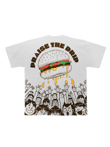 Burger bae x Veeba Praise The Dip Drop sleeved Tee for Men and Women