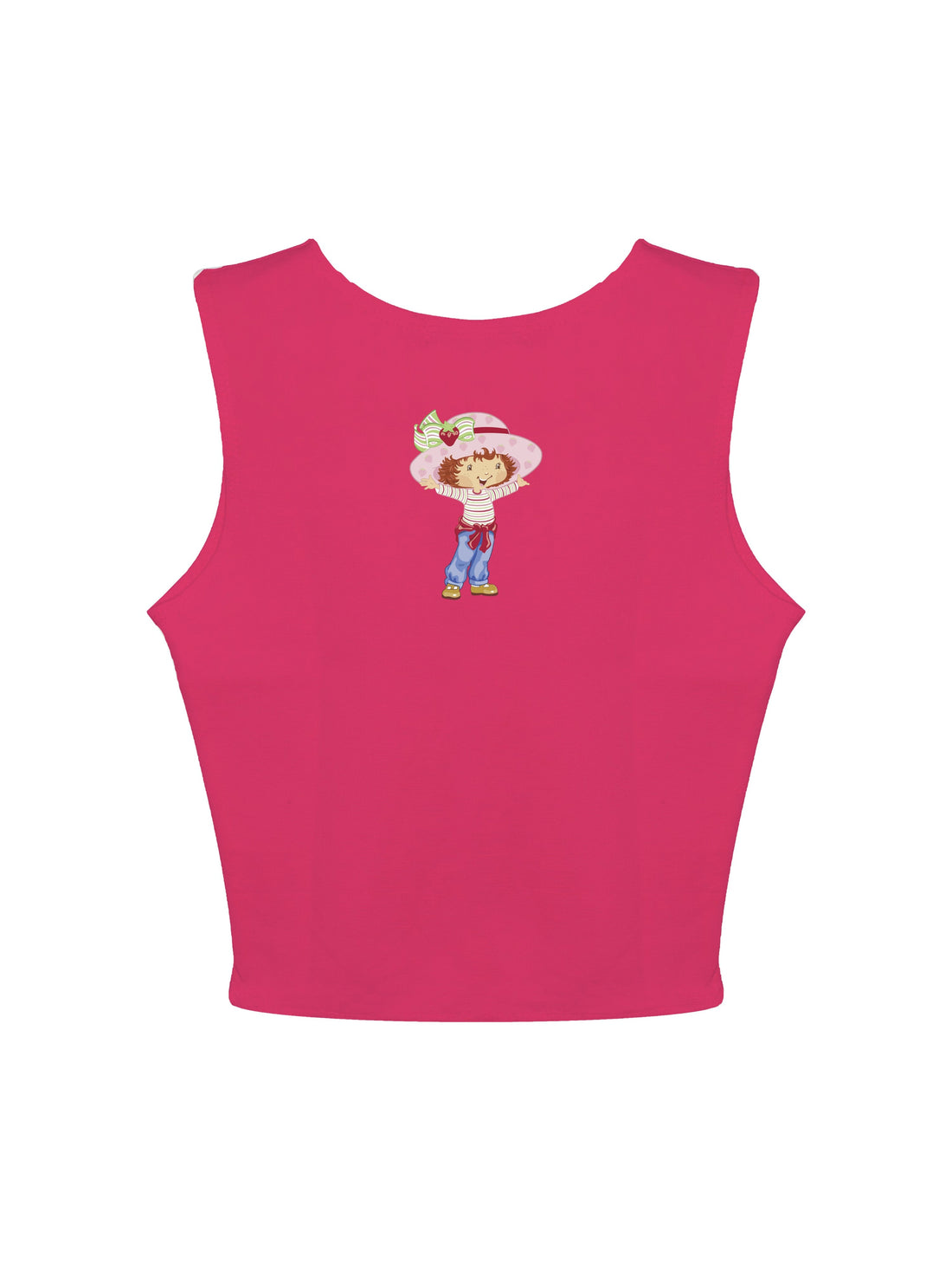 Strawberry Shortcake : Burger Bae Round Neck Crop Baby Tee For Women