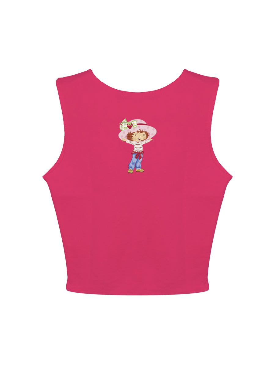 Strawberry Shortcake : Burger Bae Round Neck Crop Baby Tee For Women