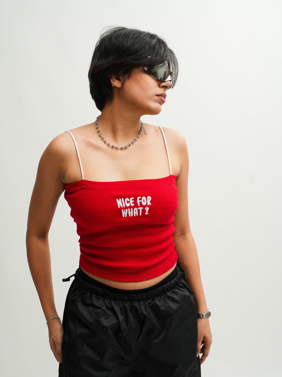 Nice For What ? - Burger Bae Regular Fit Camisole