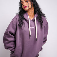 Ye Hoodie : Minimal Burger Logo Heavyweight Baggy Hoodie For Women