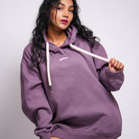 Ye Hoodie : Minimal Burger Logo Heavyweight Baggy Hoodie For Women