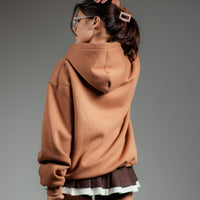 Mocha Mousse : Juicy Logo Heavyweight Baggy Hoodie For Men and Women