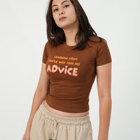 My Advice - IT Girl Y2K Baby Tee For Women