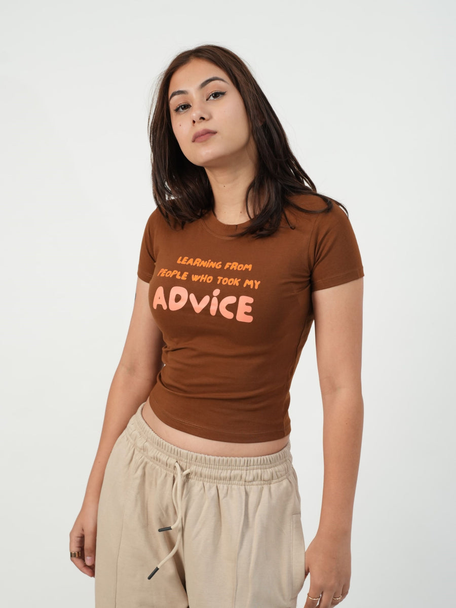 My Advice - IT Girl Y2K Baby Tee For Women