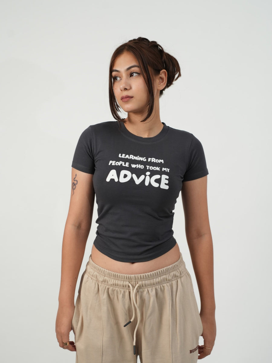 My Advice - IT Girl Y2K Baby Tee For Women