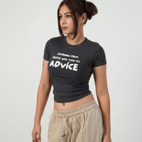 My Advice - IT Girl Y2K Baby Tee For Women