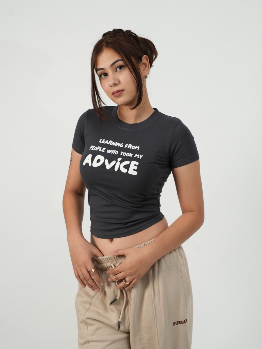 My Advice - IT Girl Y2K Baby Tee For Women