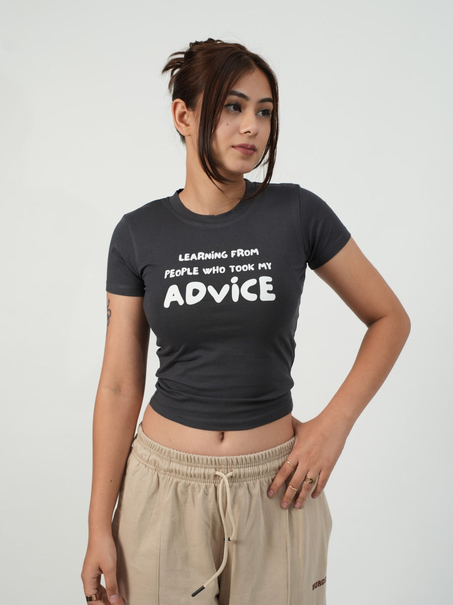 My Advice - IT Girl Y2K Baby Tee For Women