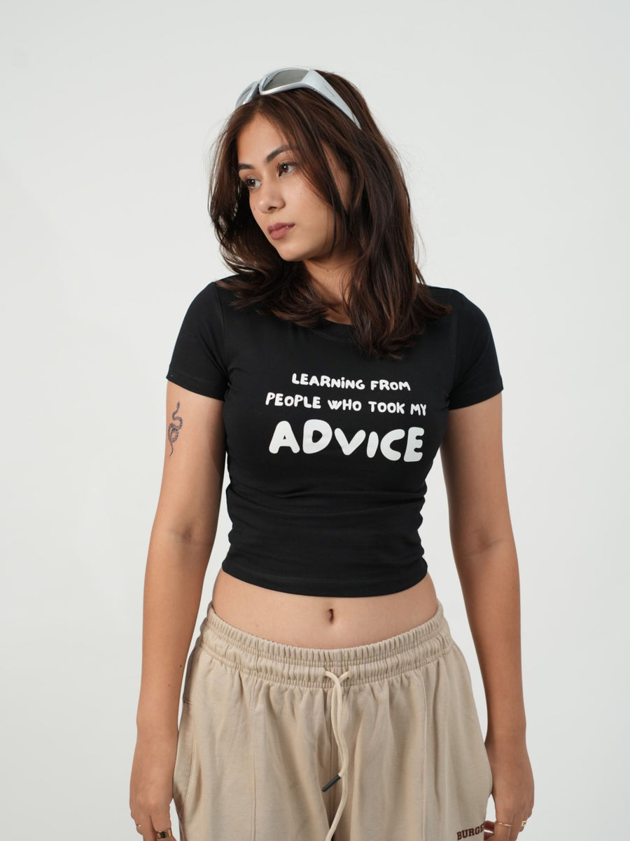 My Advice - IT Girl Y2K Baby Tee For Women