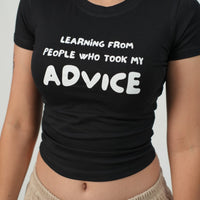 My Advice - IT Girl Y2K Baby Tee For Women