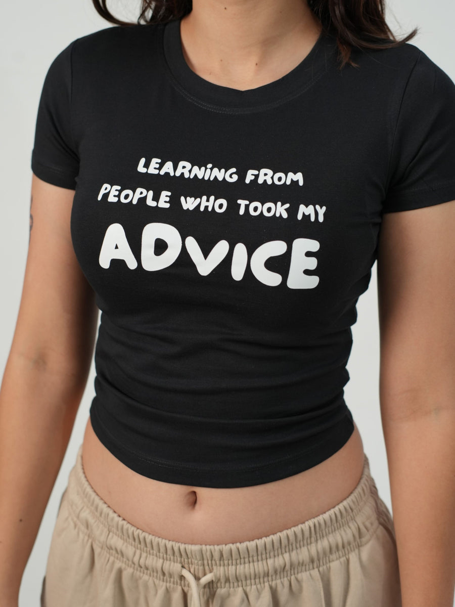 My Advice - IT Girl Y2K Baby Tee For Women