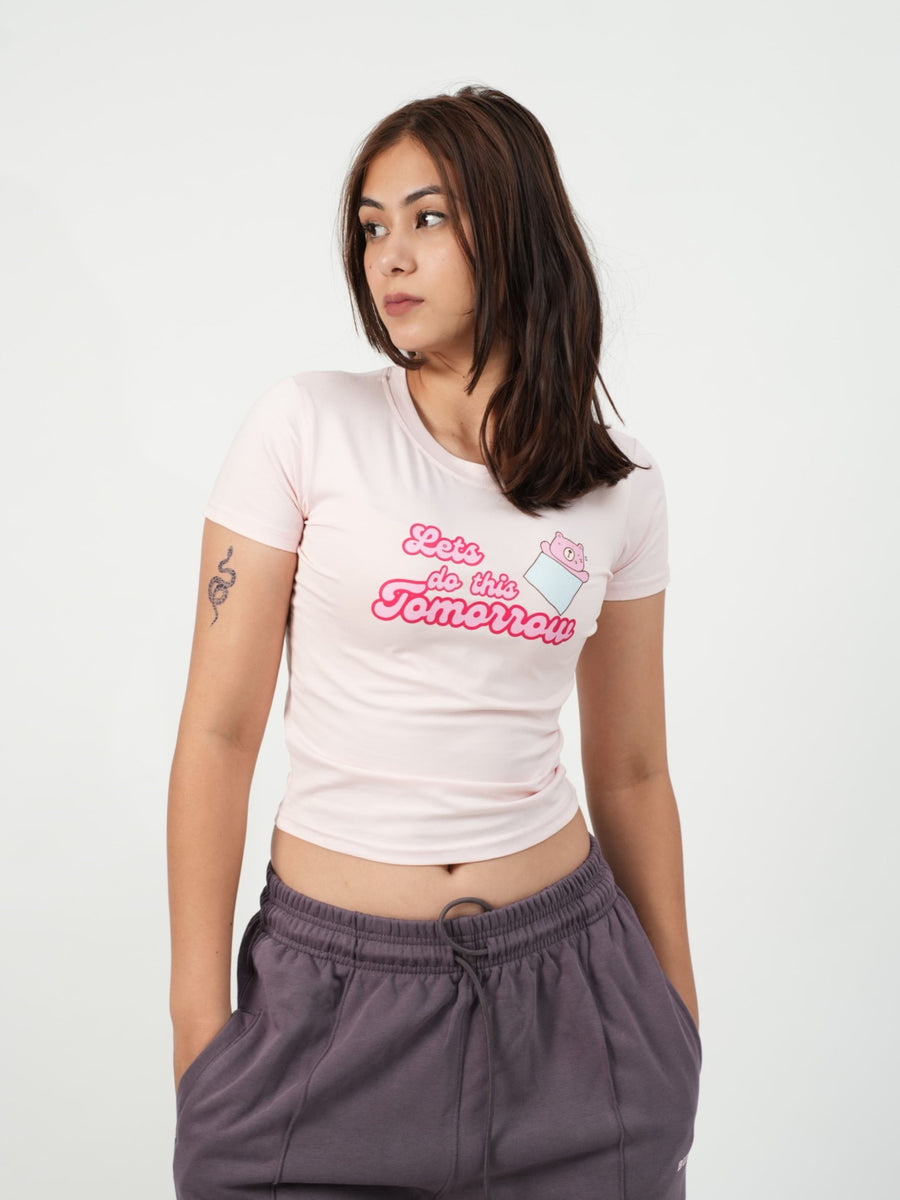 Tomorrow - IT Girl Y2K Baby Tee For Women