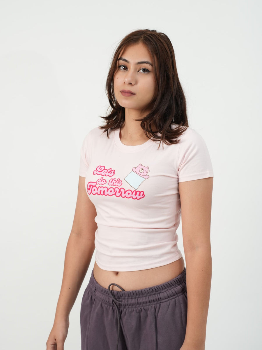 Tomorrow - IT Girl Y2K Baby Tee For Women