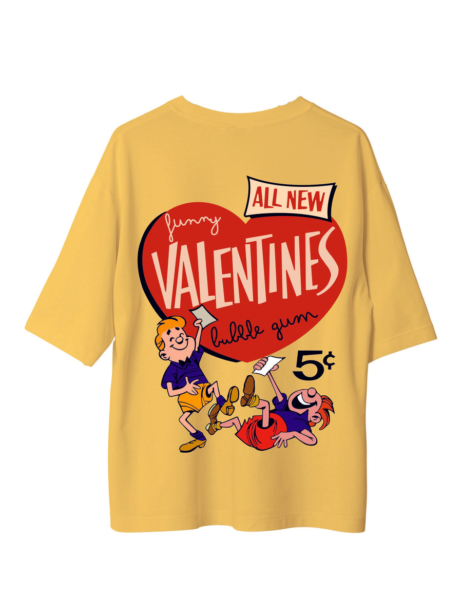 The Valentines : Burger Bae Oversized  Tee For Men and Women