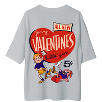 The Valentines : Burger Bae Oversized  Tee For Men and Women