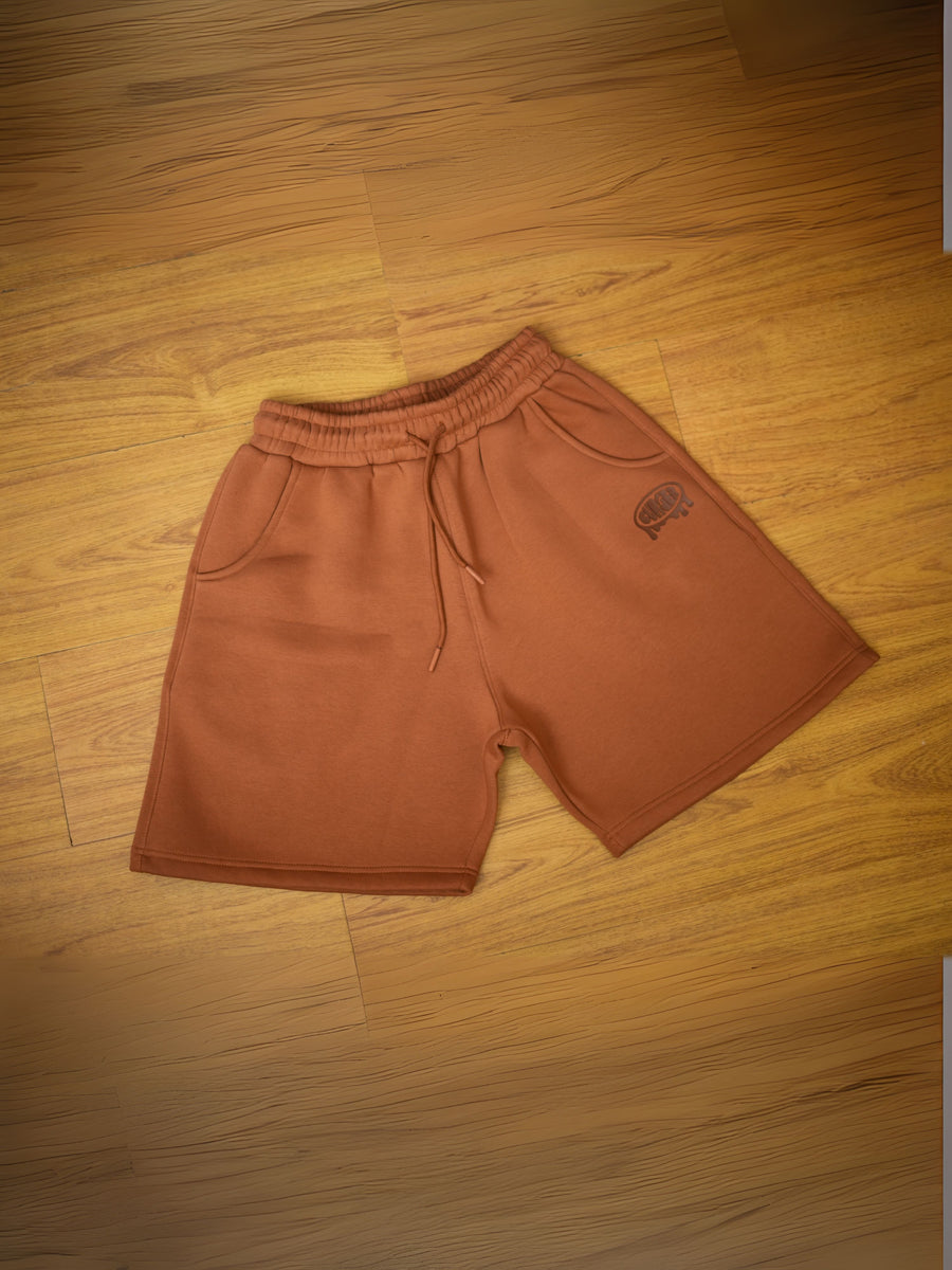 Mocha Mousse : Adam relaxed fit sweat shorts for men