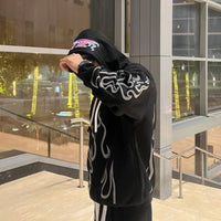 Bleach  (Reflective) : Heavyweight Baggy Hoodie For Men and Women