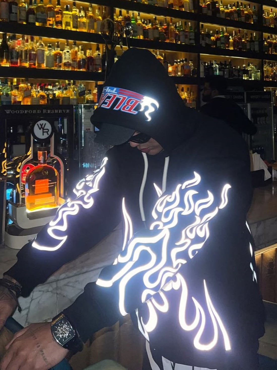 Bleach  (Reflective) : Heavyweight Baggy Hoodie For Men and Women