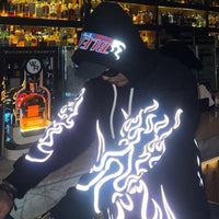 Bleach  (Reflective) : Heavyweight Baggy Hoodie For Men and Women