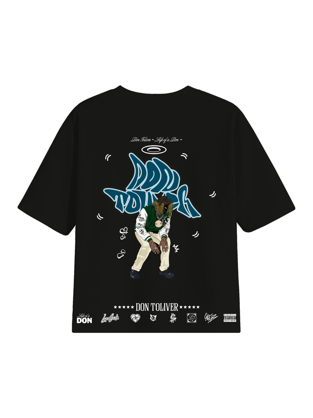 The Don Toliver Cartoon art Drop Sleeved Tee for Men and Women