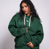 Ye Hoodie : Minimal Burger Logo Heavyweight Baggy Hoodie For Women