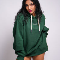 Ye Hoodie : Minimal Burger Logo Heavyweight Baggy Hoodie For Women