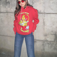 Rockin Around The Christmas Tree Hoodie Hoodies Burger Bae S Red 