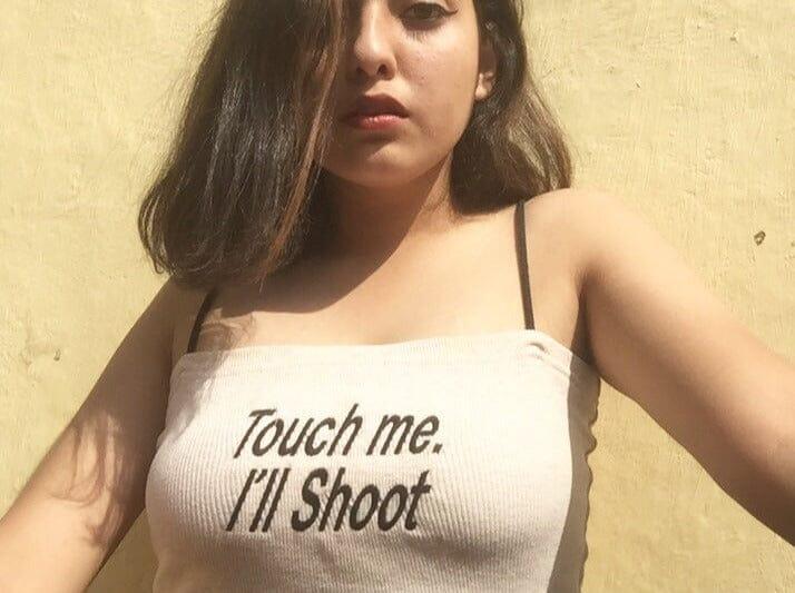 Touch Me I'll Shoot Camisole Camisole Burger Bae XS White 