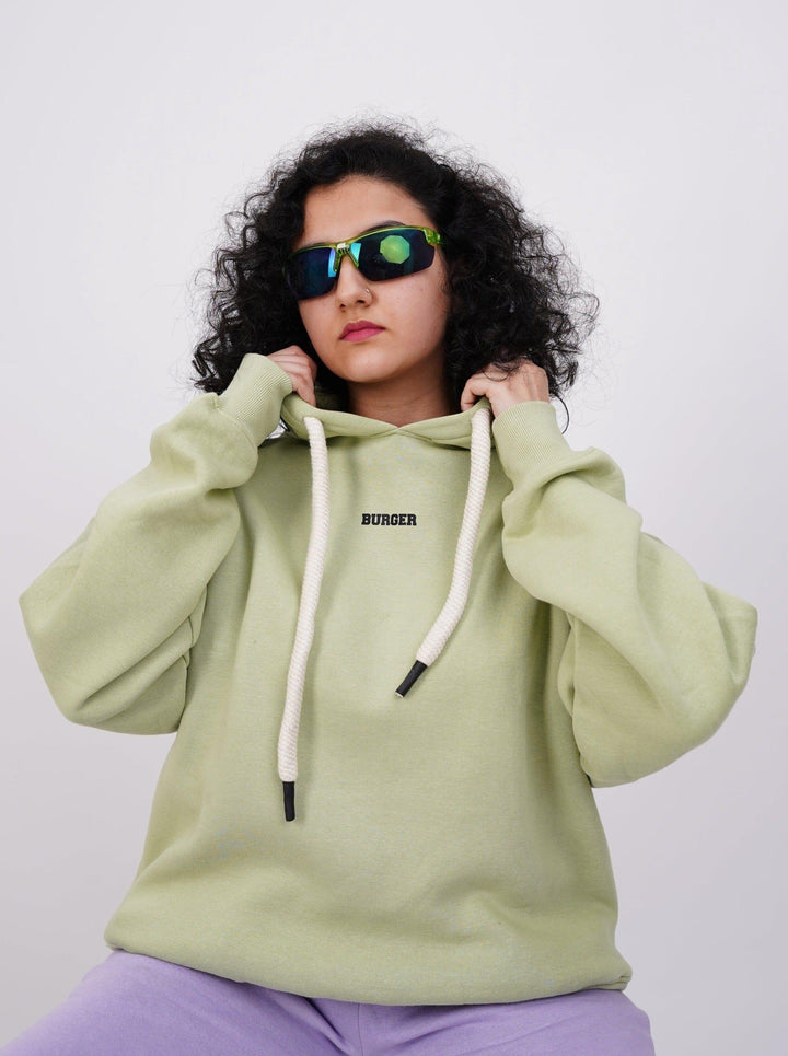 Ye Baggy Hoodie For Women Hoodies Burger Bae S Apple Green 